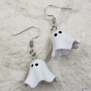 White Ghost Earrings